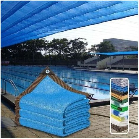 Filet D'ombrage Extérieur 3x5m Protection Solaire Piscine Pare Soleil Terrasse Brise Vue Balcon HDPE (1/4)
