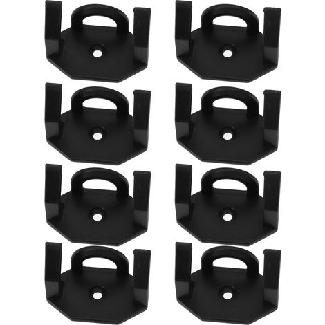 8 Stück selbstklebende Huthaken, Baseballkappenhalter für Wand, Tür, Schrank, Büro, Schlafzimmer, Schwarz (1/5)