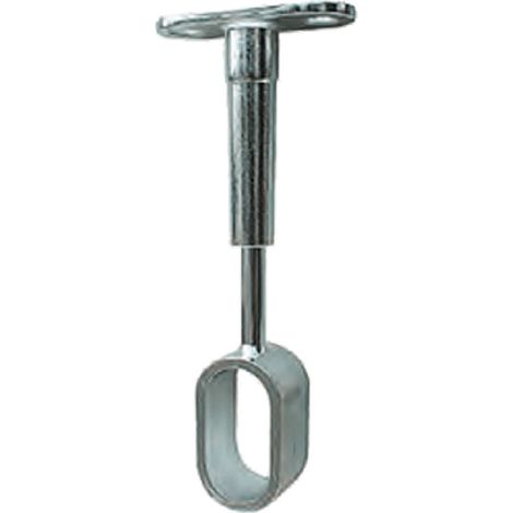 1BLISTER REGGITUBO CENTRALE PER TUBO OVALE mm 15 x 30 - aperto cromato - pz. 1