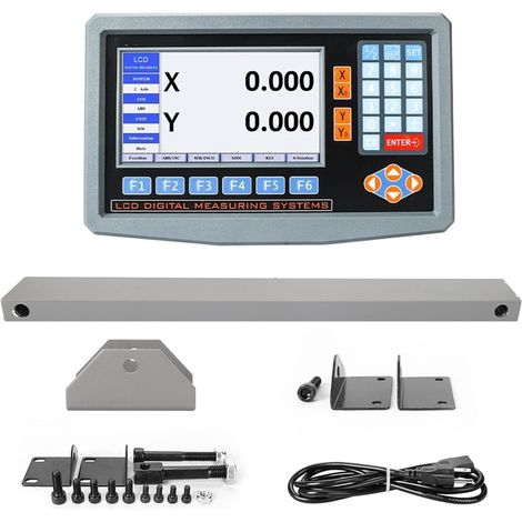 Échelle linéaire numérique Lcd numérique grand écran multilingue 2/3 axes a utilisé la fraiseuse de tour CNC et la rectifieuse for l'encodeur à échelle linéaire pour la machine de tour de fraisage de (1/5)