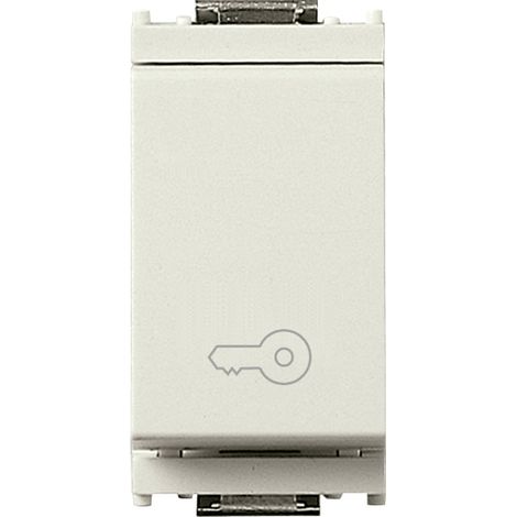 VIMAR - 16080.P.B Pulsante 1P NO 10A chiave bianco