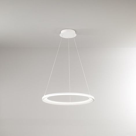 Lampadario a sospensione EDGE a led 66W bianco opaco Perenz (1/3)