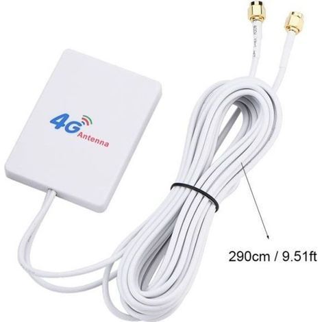 Antenna amplificatore di segnale 4G 3G LTE ad alto guadagno per router mobile Huawei E398, connettore SMA maschio - SÌ (1/4)