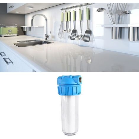 10-Zoll-Wasserfiltergehäuse mit einem 1-Zoll-Anschluss aus transparentem Messing zur Entfernung von Verunreinigungen (1/5)