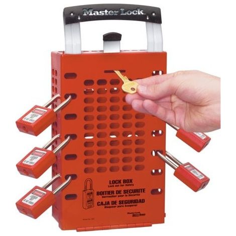Boîte de consignation de groupe rouge-503RED - Master Lock (1/3)