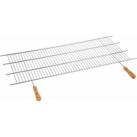 PARRILLA BARBACOA CON MANGO MADERA 100 X 50 CM - 2485 (1/2)