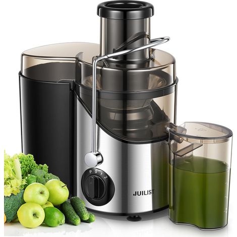 Centrifugeuse Extracteur de Jus, pour fruits et Légumes, Goulotte d'Alimentation 65 mm, 3 Réglages, Avec Brosse de Nettoyage, Facile à Nettoyer, Sans BPA (1/5)