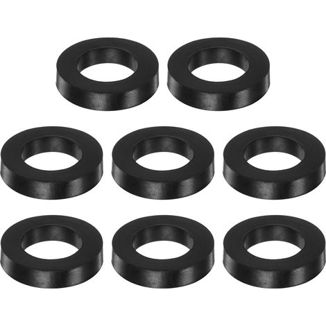 8 schwarze Neopren-Antivibrationsdichtungen, 19 mm Außendurchmesser, 11 mm Innendurchmesser, 3 mm Wandstärke