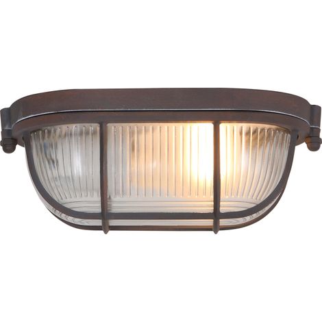 Mexlite - deckenleuchte - Lisanne - braun - glas metall -