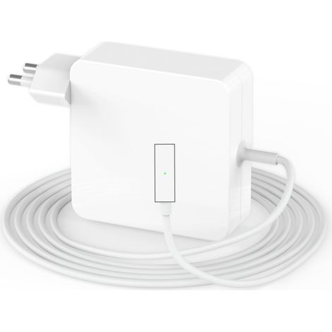 Remplacement Mac Book Pro Chargeur, Ordinateur Portable 60W L-Tip Adaptateur, Rapide Alimentation Compatible avec MacBook Air 13/15/17'' Pouces 2006 à 2012, Modèles A1172/A1181/A1184/A1330/A1342/A1344 (1/5)