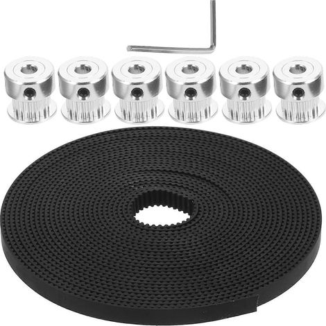 jeu de courroie de distribution 5M GT2 et poulie de distribution à 20 dents avec clé-10X10CM (1/3)