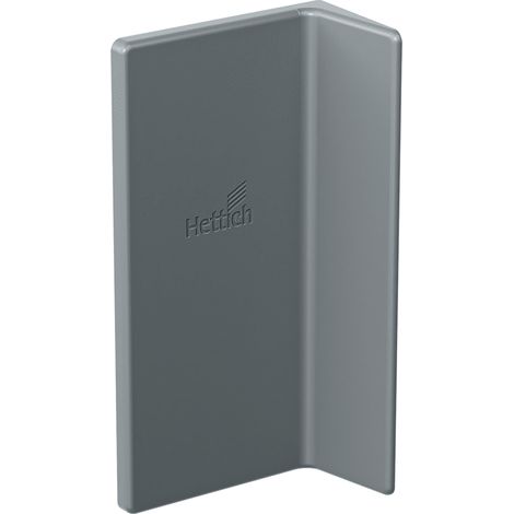 Hettich SAH 500 Abdeckkappe A 16-20mm Rueckwandversprung Kunststoff grau links
