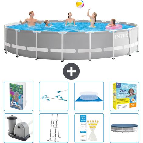 Prism Frame Pool Rund - 610x132 cm - 9-teilig S550