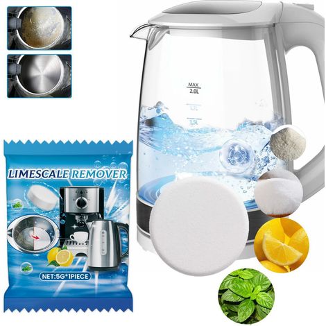 Limescale Cleaning Effervescent Tablets - Cleans stubborn stains and grime from kettles and coffee machines - 5g1 -- BIEMMEDUE (1/5)