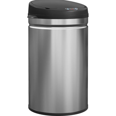 Cubo de basura con sensor de 30 L con cierre suave de acero inoxidable para cocina HOMVRA (1/5)