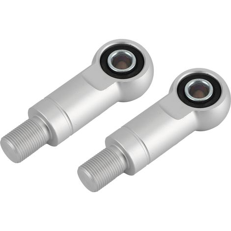 Paire d'adaptateurs d'amortisseur à air, trou de 10mm, rehausseur de hauteur pour moto, quad, tout-terrain (Type B, argent, 95mm/3.7in) (1/5)