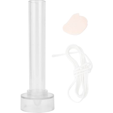 Moule à Bougie Église Transparent avec Couvercle Métallique pour Fabrication de Bougies (2,5x15 cm) (1/5)