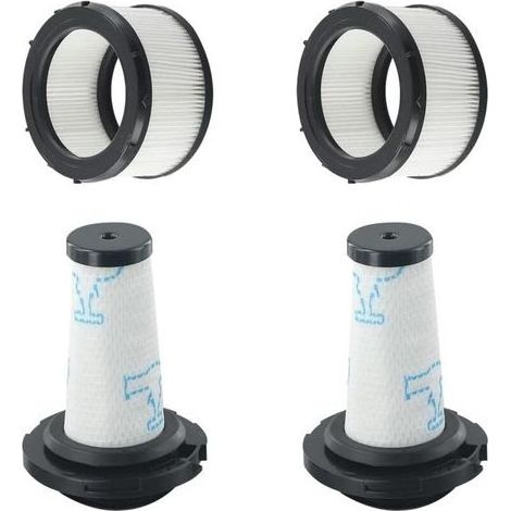 Lntyq Filtres pour Rowenta X-FORCE FLEX 9.60 et X-NANO ESSENTIAL RH20xx, 2 préfiltres + 2 filtres moteur pour Rowenta X-FORCE FLEX 9.60, Filtres de rechange pour ZR00907/908 RH98XX/99XX (1/5)