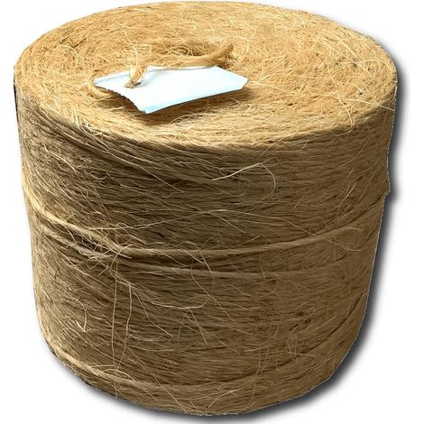 Sisal Fil de presse 1250 m Fil lieur Fil de récolte Fil en sisal Cordon Cordon en sisal Ficelle