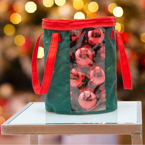 Borsa Trasporto Porta Luci e Palle Natalizie Portatutto di Natale per Decorazioni (1/3)
