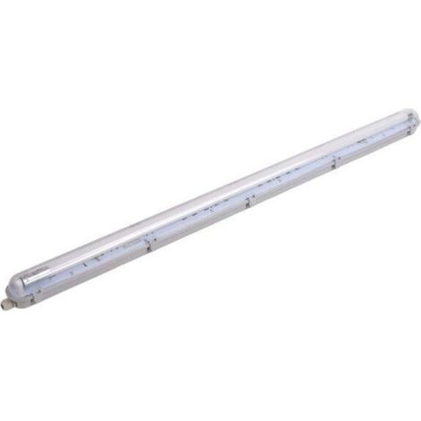 Kit de Réglette LED étanche + Tube Néon LED 120cm T8 18W - Blanc (1/2)
