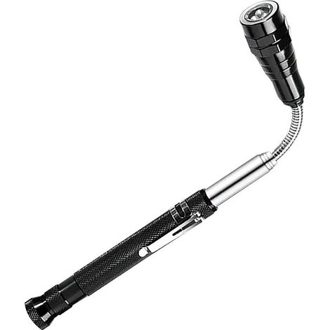 Outil De Ramassage Magnétique Télescopique Avec Lampe LED - En Alliage D'aluminium Étanche Pour Bricolage Et Extérieur - 1 Pièce (1/5)