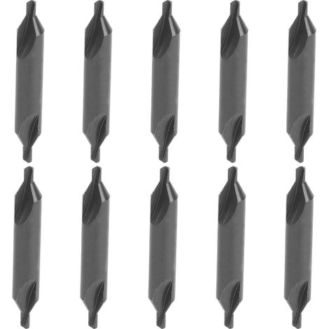 CSPARKV 10pcs Combination Drill Bit Set Wear-Resistant High Speed Steel for Bench Drill Milling Machine