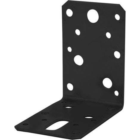 Ancrage d'angle Noir 90 x 90 x 60 mm Équerre de fixation - Par pièce (1/2)