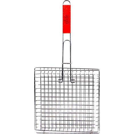 Grille de barbecue carrée avec Manche - 46x22x22cm (1/3)