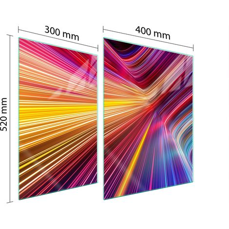 GLASSCHUTZPLATTE FÜR HERD 70x52 FARBIG (1/5)
