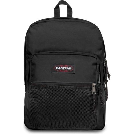 EASTPAK Pinnacle Rucksack 38L (42 x 32 x 25,5 cm), Extra großer Schul- & Freizeitrucksack, robuster Multi-Fach Rucksack mit Organizer und gepolsterten Trägern - BLACK