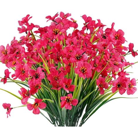 Violettes artificielles, lot de 6 – 16 x 35 cm (rose) par Fleur (1/5)