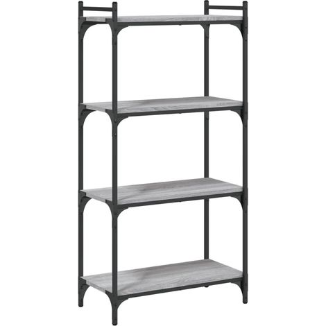 Maison Exclusive - Bücherregal 4 Böden Grau Sonoma 60x30x120 cm H