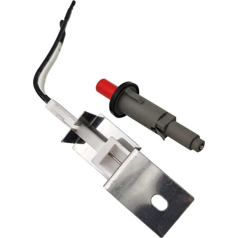 Kit d'allumage piézoélectrique pour barbecues Weber Q100 Q120 Q200 Q220 Q1000 Q2000, remplacement de bouton d'allumage avec câble et électrode, accessoire de rechange robuste (1/5)