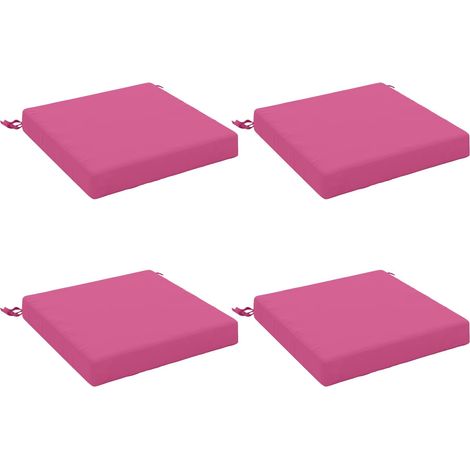 Coussins de siège 4 pièces SOEST 4 pc 100 % polyester Rose vidaXL