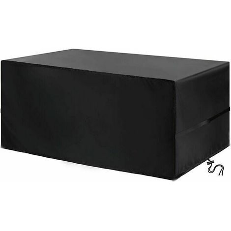 Housse imperméable pour meubles de jardin 210D Oxford, anti-vent, UV, poussière, bâche extérieure pour table et salon, dimensions 123x123x74 cm, HANBING
