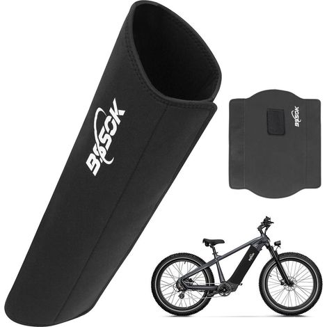E Bike Akku Schutzhülle Neopren 5mm Schwarz Universal Passform Kälteschutz (1/5)