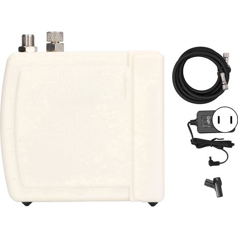 Kit compresseur d'air mini G1/8 pouce, boîtier ABS, aérographe portable blanc pour tatouage, prise US AC100-240V (1/5)