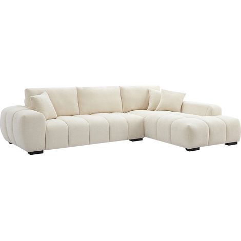 Divano in Tessuto Beige - Angolo a destra - BERENIA (1/5)