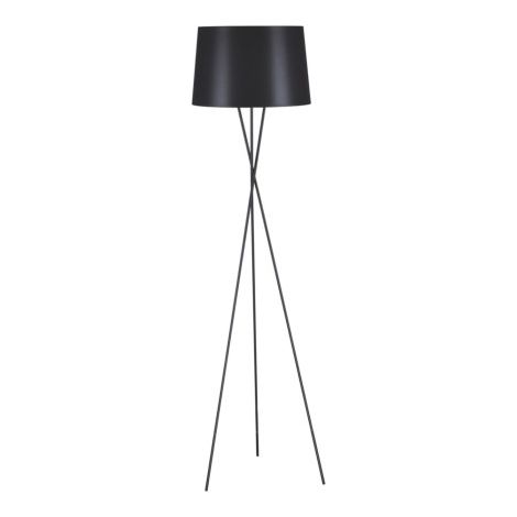 Lampadaire trépied Kaja Remi noir abat-jour E27 174cm