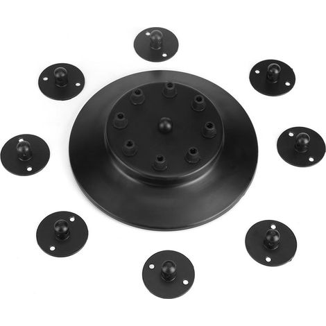 Suspension industrielle vintage à 8 têtes pour luminaires de plafond (1/5)