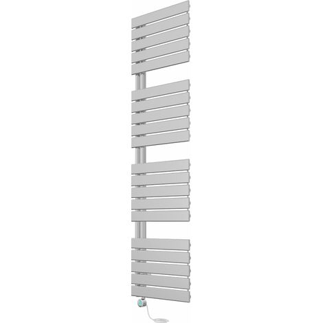 Electric Prefilled Heated Towel Rail Flat Panel Thermostatic Heating Warmer 1800x500mm Chrome (1/5)