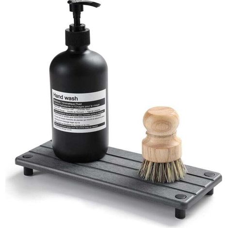 étagère de rangement pour évier de cuisine, plateau de baignoire en terre de diatomées, tapis de bonde de robinet, dessous de verre, porte-savon, porte-éponge, 25,4 cm x 10,2 cm (1/4)