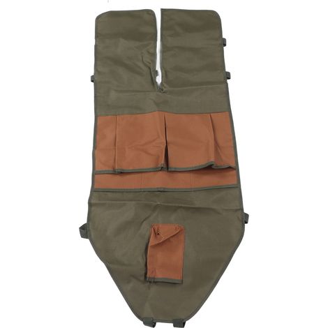 Tablier de Jardin en Toile Oxford avec Poches Multiples et Jupe Longue