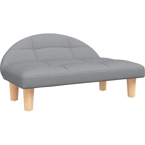 Lit pour chien panier canapé confortable clair 70 x 52 x 30 cm tissu gris