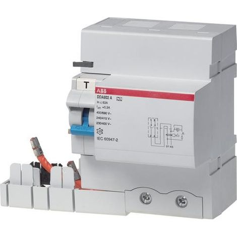 Bloc Dif. (Dda803) 3P 63A 300mA AC (Pour S800) 2CSB803001R3630 ABB 456063