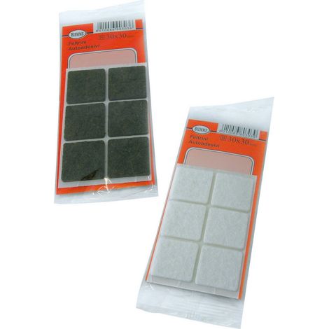 50CF FELTRINO MILLEUSI QUADRATO - Col. Bianco mm. 30x30 6 pz.