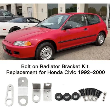 Kit di supporto radiatore di ricambio imbullonato per Honda Civic 1992-2000. (1/5)
