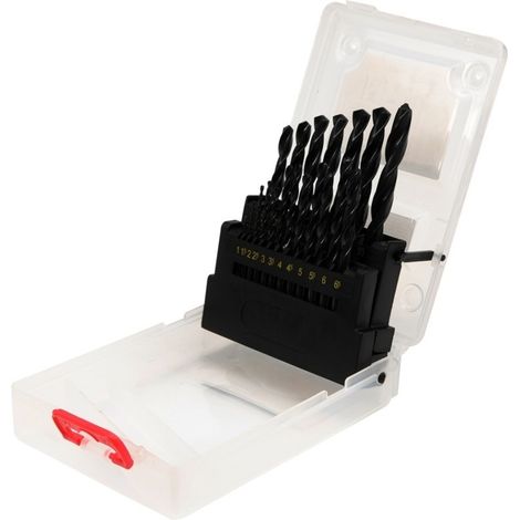 Punte da trapano in acciaio rapido HSS per metallo, 1-10 mm, set da 19 pezzi / YT-4462 / yato (1/3)