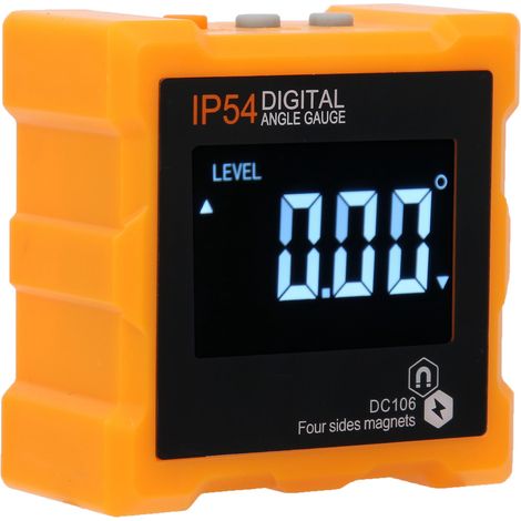 Rapporteur d'angle numérique LCD, inclinomètre IP54 avec aimant pour mesures industrielles (1/5)